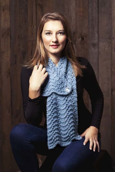 ADORABLE FAN STITCH SCARF